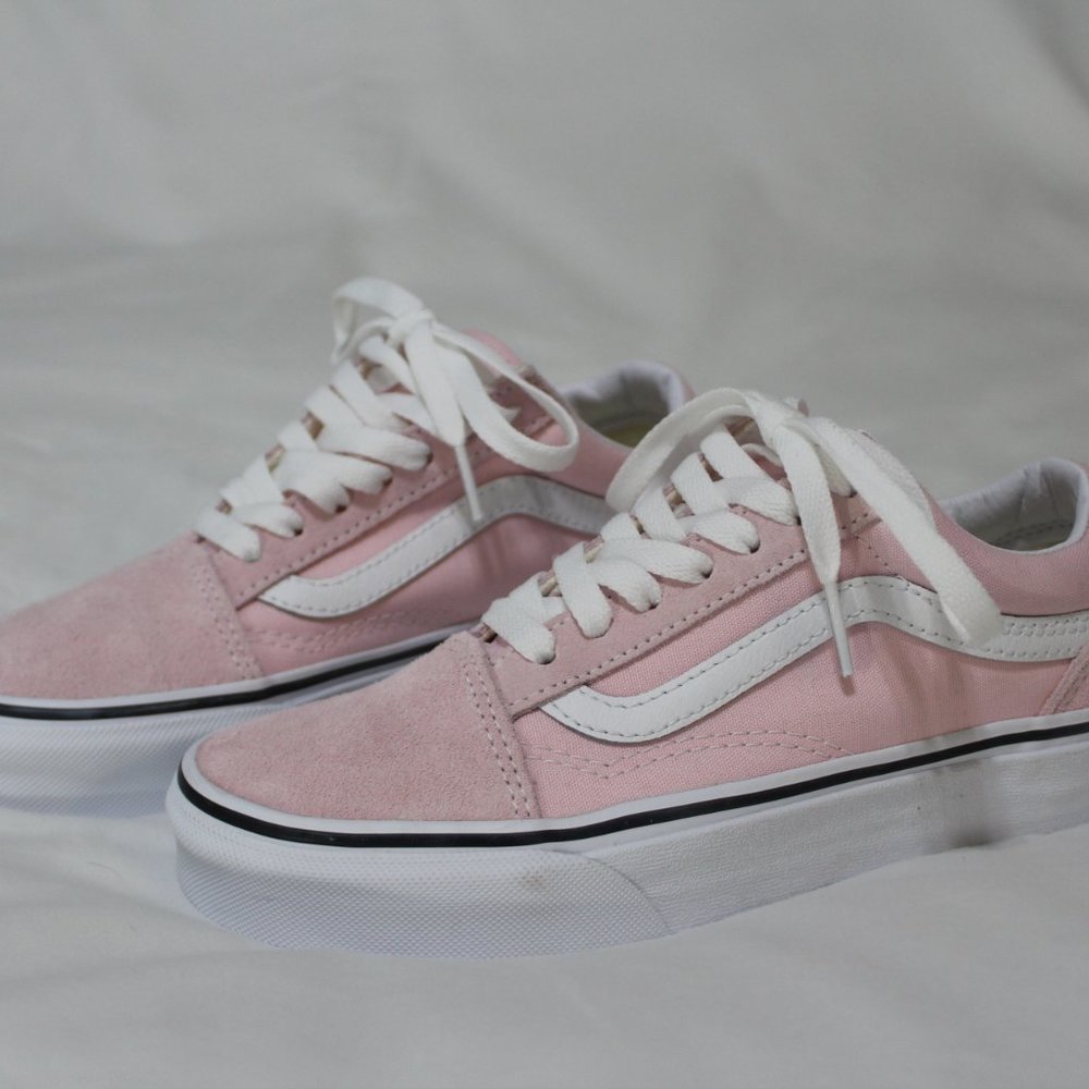 Pink White Old Skool Vans